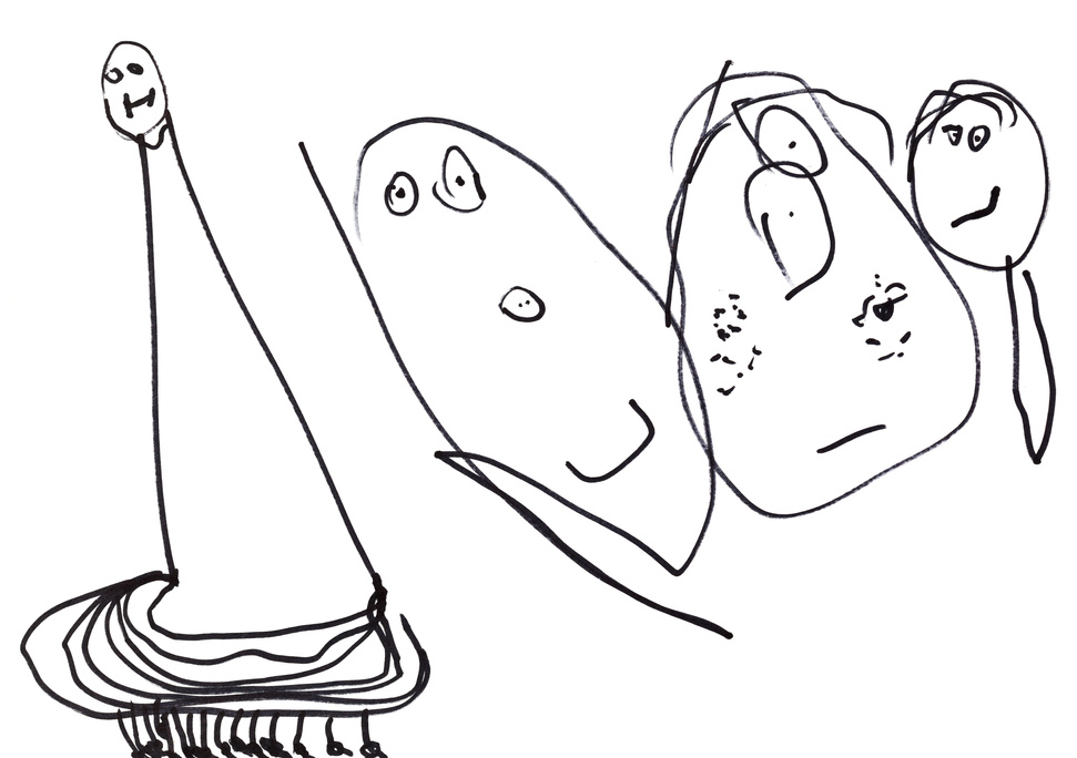 Child's Drawing - Centipede